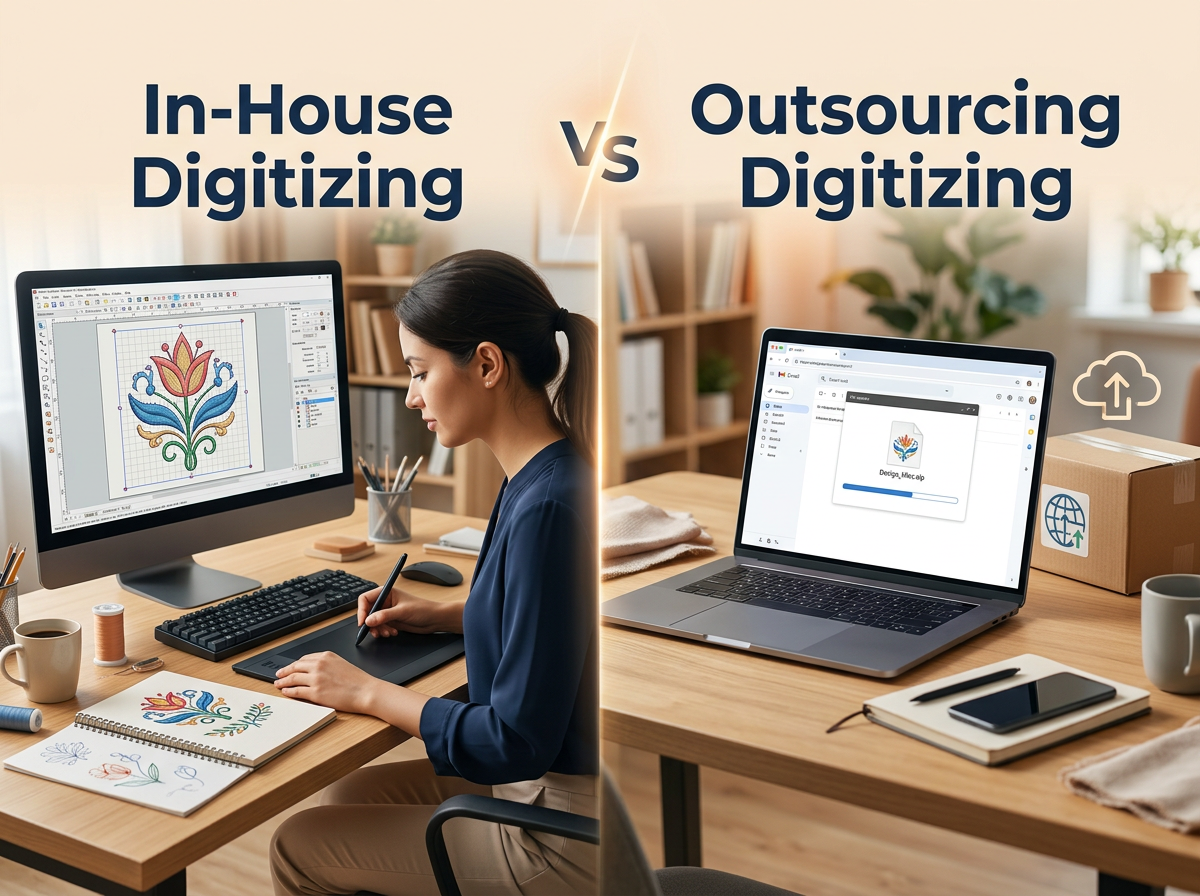 In-House vs. Outsourced Embroidery Digitizing: Which Is Right for Your Business?