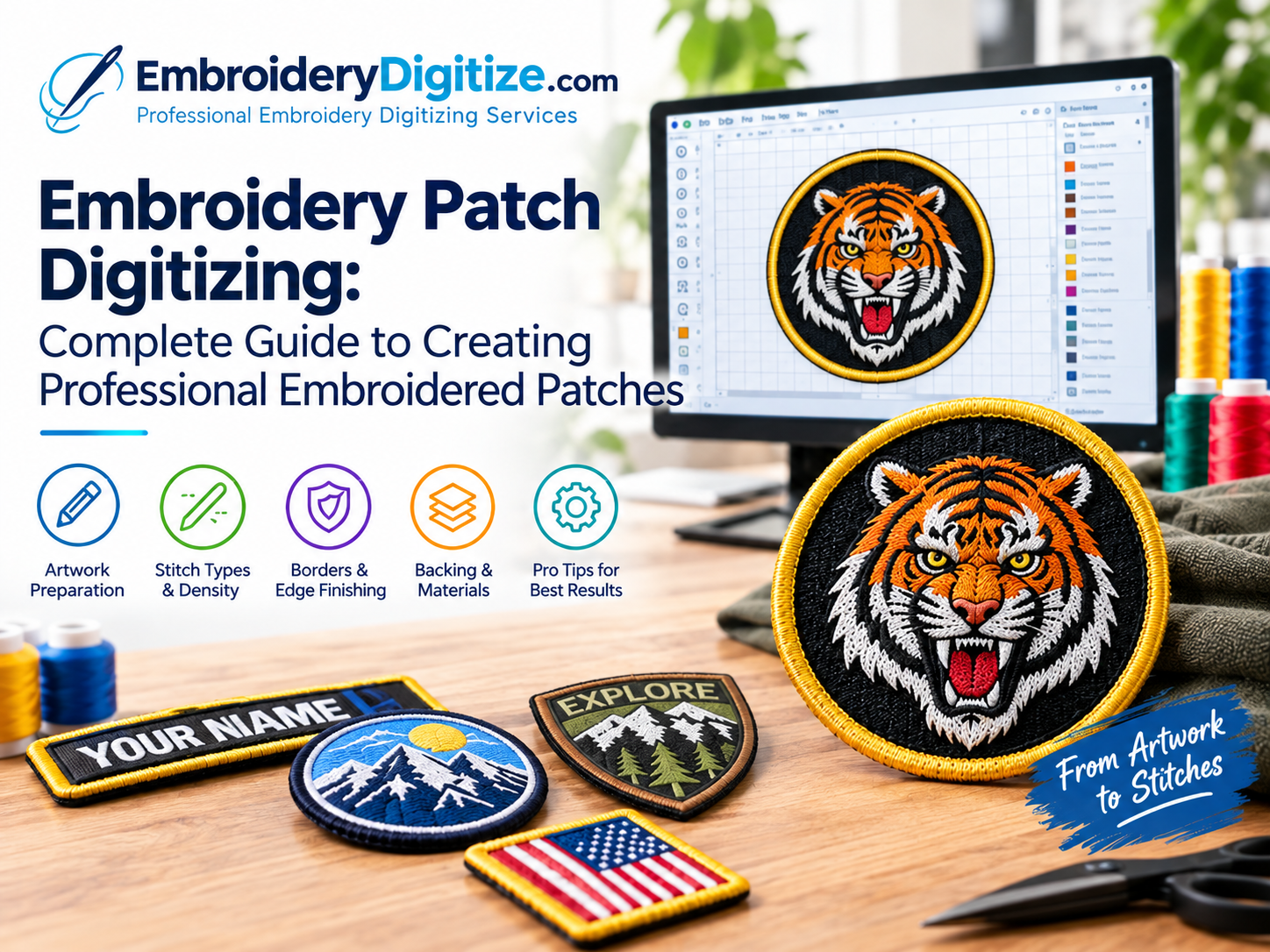 Embroidery Patch Digitizing: Complete Guide to Creating Professional Embroidered Patches